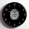 Aviation Finger Print Designed Wall Clocks Hot on Sale