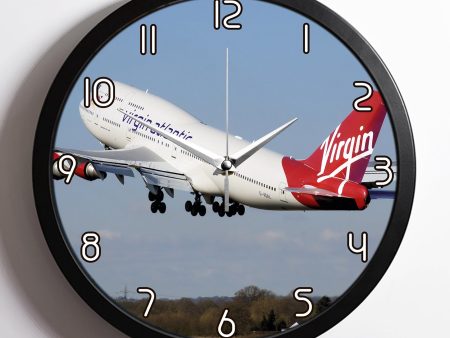 Virgin Atlantic Boeing 747 Designed Wall Clocks Fashion