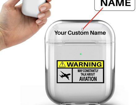 Warning May Constantly Talk About Aviation Designed Transparent Earphone AirPods Cases Supply