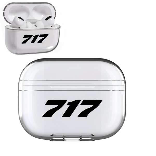 717 Flat Text Designed Transparent Earphone AirPods  Pro  Cases Cheap