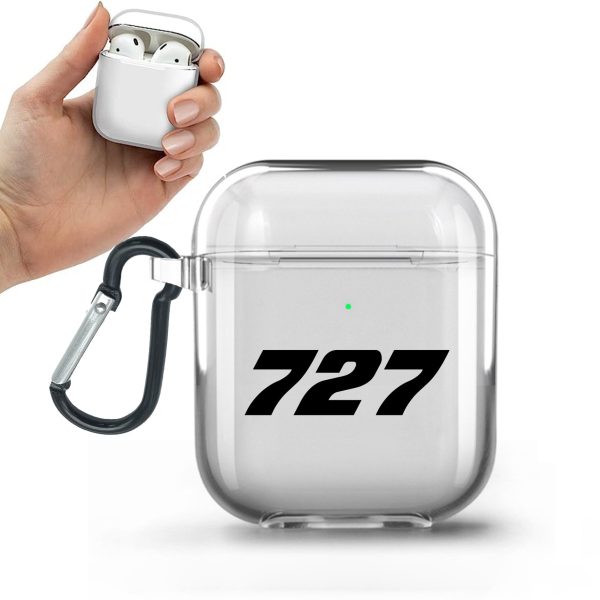 727 Flat Text Designed Transparent Earphone AirPods Cases Online Hot Sale