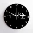 Aviation Heartbeats Designed Wall Clocks Online Sale