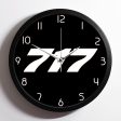 717 Flat Text Designed Wall Clocks Supply