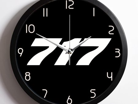 717 Flat Text Designed Wall Clocks Supply