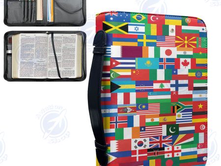 World Flags Designed PU Accessories Bags Supply