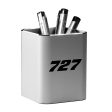 727 Flat Text Designed Aluminium Alloy Pen Holders Online now