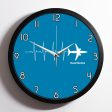 Aviation Heartbeats Designed Wall Clocks Online Sale