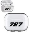 727 Flat Text Designed Transparent Earphone AirPods  Pro  Cases For Discount