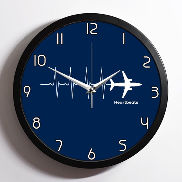 Aviation Heartbeats Designed Wall Clocks Online Sale