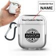 100 Original Aviator Designed Transparent Earphone AirPods Cases Hot on Sale