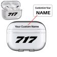 717 Flat Text Designed Transparent Earphone AirPods  Pro  Cases Cheap