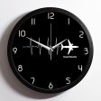 Aviation Heartbeats Designed Wall Clocks Online Sale