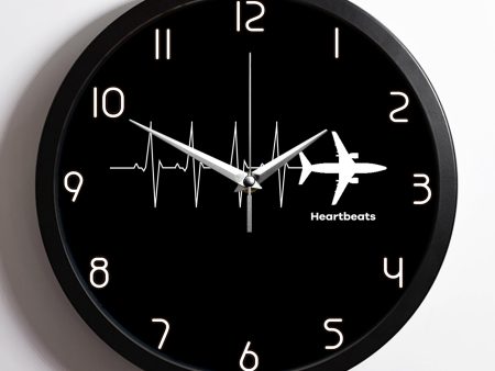 Aviation Heartbeats Designed Wall Clocks Online Sale