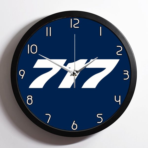 717 Flat Text Designed Wall Clocks Supply