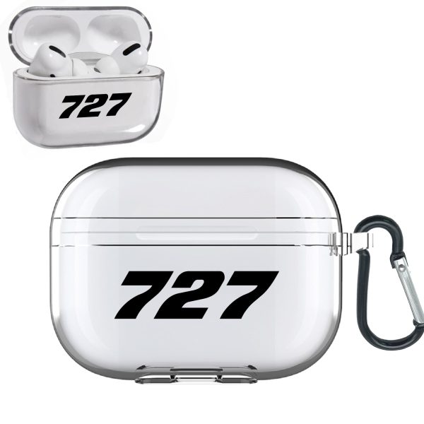 727 Flat Text Designed Transparent Earphone AirPods  Pro  Cases For Discount