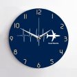 Aviation Heartbeats Designed Wall Clocks Online Sale