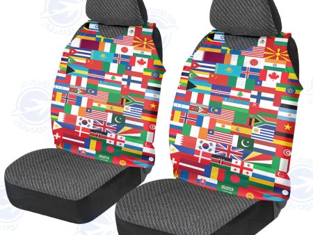 World Flags Designed Car Seat Covers Sale