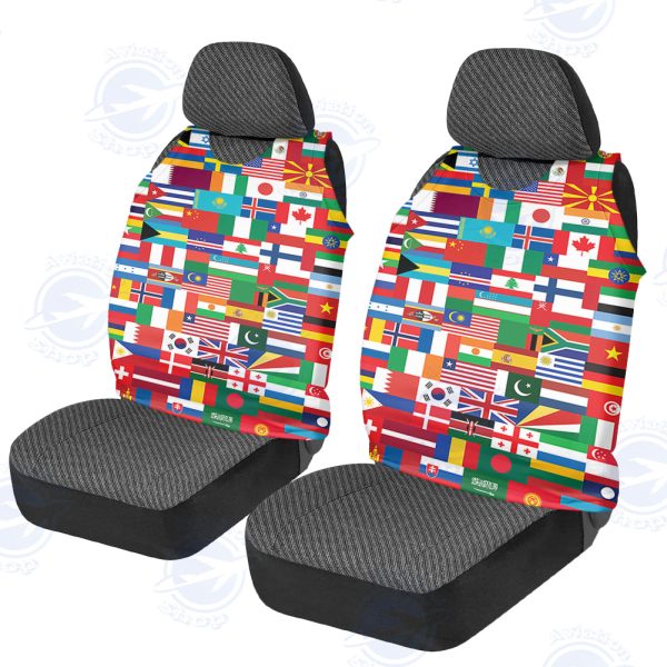 World Flags Designed Car Seat Covers Sale