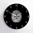 Aviation Finger Print Designed Wall Clocks Hot on Sale