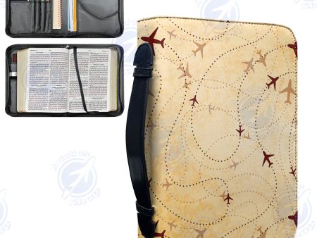 Vintage Travelling with Aircraft Designed PU Accessories Bags For Discount