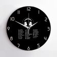 Aviation Alphabet 3 Designed Wall Clocks Hot on Sale