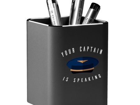 Your Captain Is Speaking Designed Aluminium Alloy Pen Holders For Sale