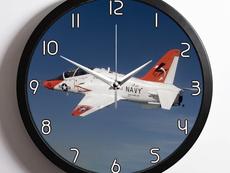 US Navy Training Jet Designed Wall Clocks Online Sale