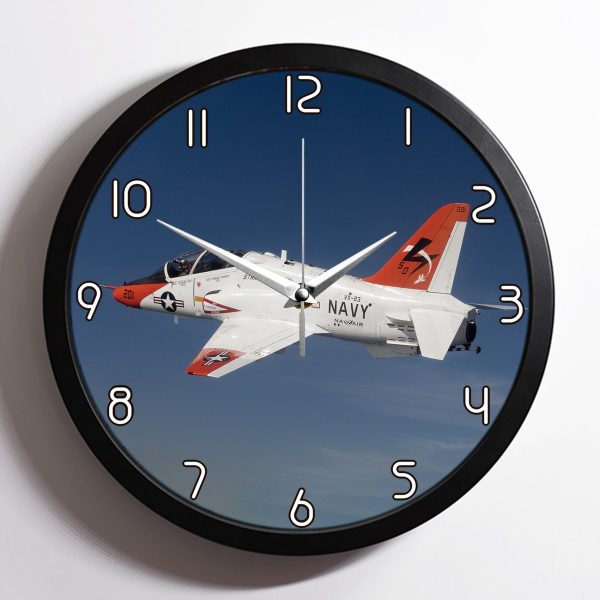 US Navy Training Jet Designed Wall Clocks Online Sale