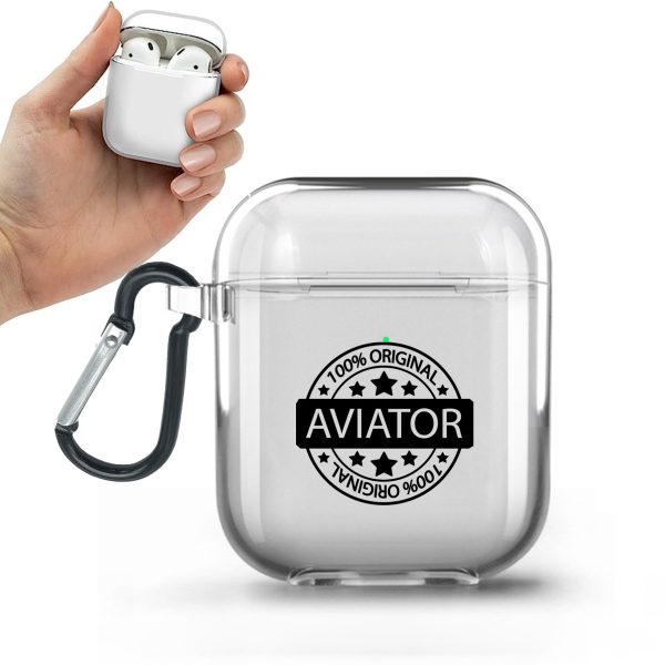 100 Original Aviator Designed Transparent Earphone AirPods Cases Hot on Sale