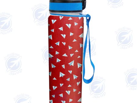 Paper Airplanes (Red) Designed Sports Kettles Discount