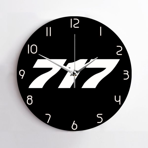 717 Flat Text Designed Wall Clocks Supply