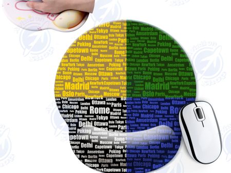 World City Names Designed Ergonomic Mouse Pads For Cheap