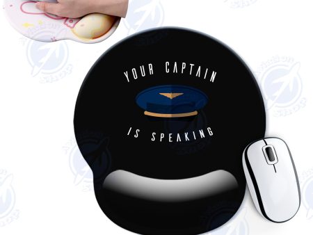 Your Captain Is Speaking Designed Ergonomic Mouse Pads Sale