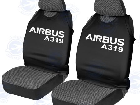 Airbus A319 & Text Designed Car Seat Covers Fashion