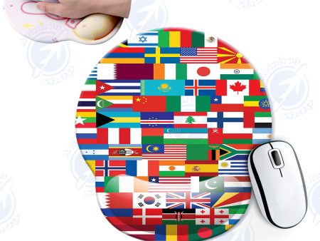 World Flags Designed Ergonomic Mouse Pads For Discount