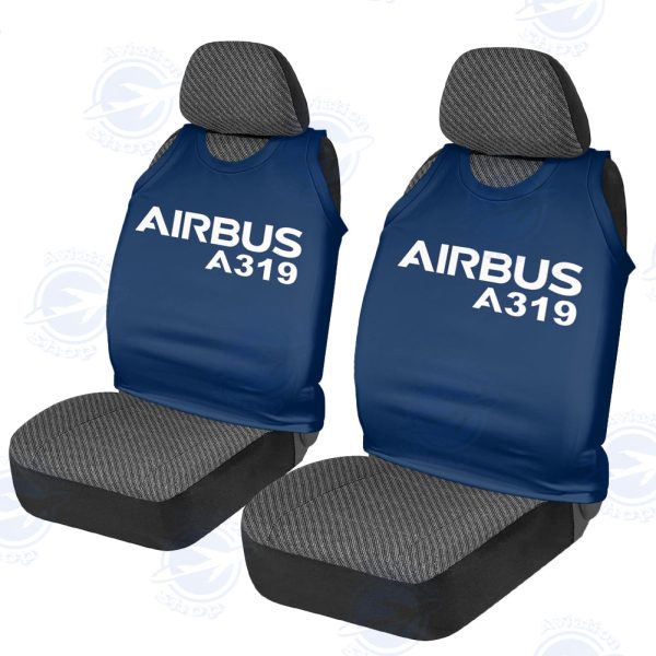 Airbus A319 & Text Designed Car Seat Covers Fashion