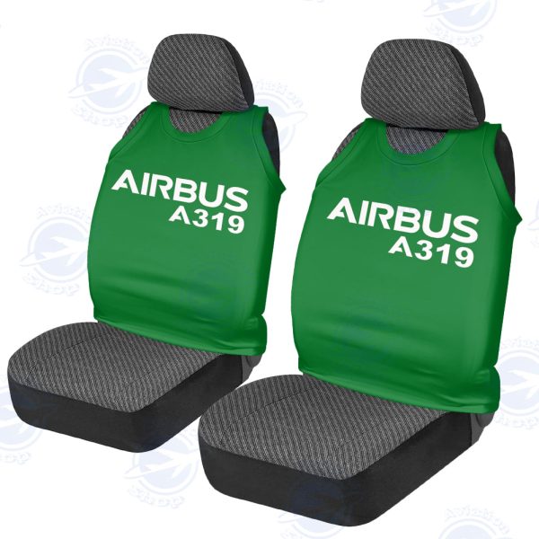 Airbus A319 & Text Designed Car Seat Covers Fashion