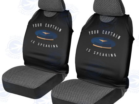 Your Captain Is Speaking Designed Car Seat Covers Hot on Sale