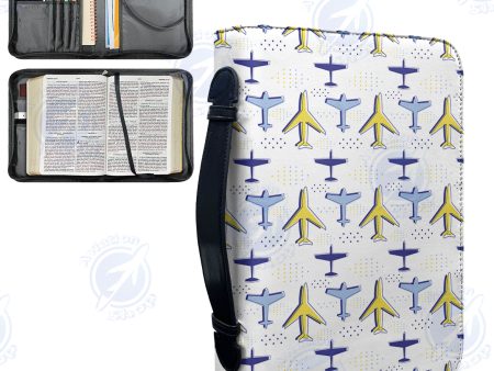 Very Colourful Airplanes Designed PU Accessories Bags Online Sale