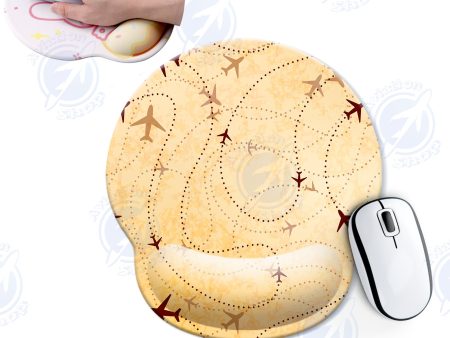 Vintage Travelling with Aircraft Designed Ergonomic Mouse Pads For Cheap